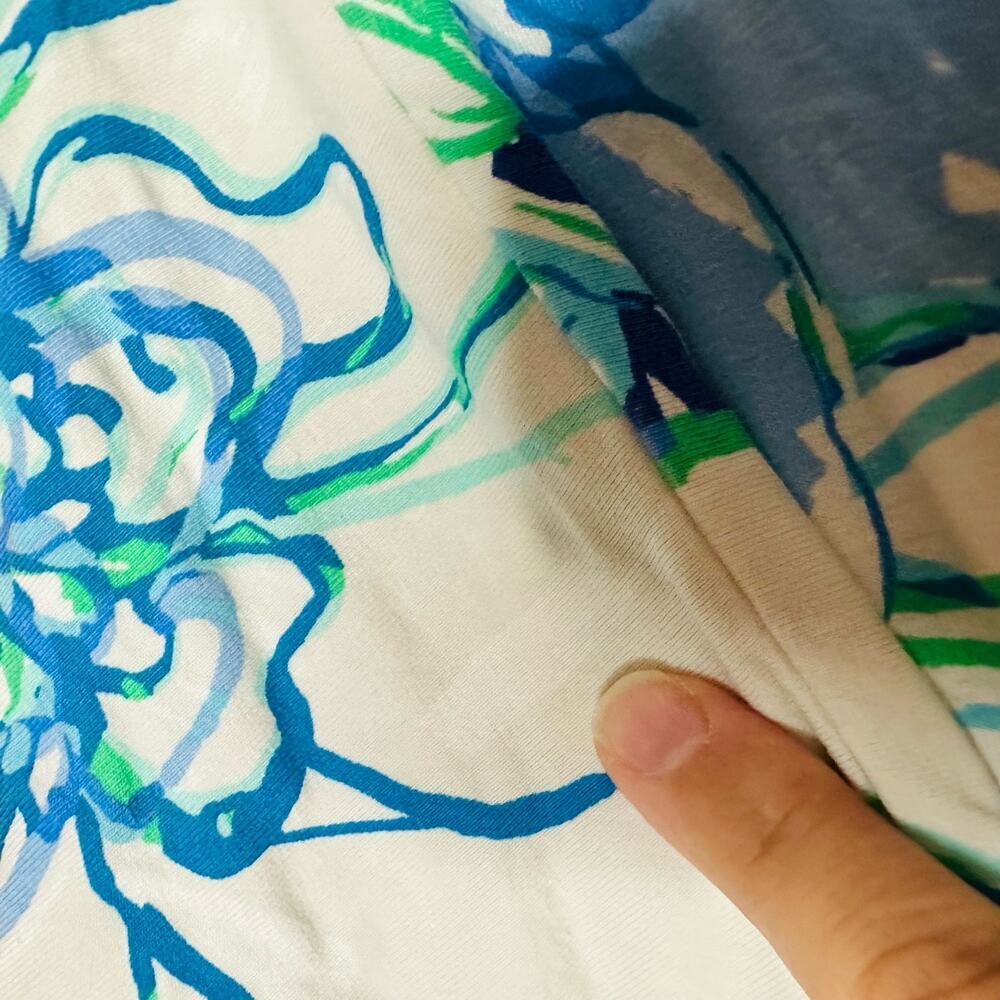 LILY PULITZER Women's Parigi Blue Teal Party Theme Tropical Maxi Dress Size XS - Picture 5 of 12